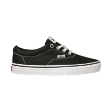 (3 UK, Black/White) Vans Womens/Ladies Doheny Canvas Flat Trainers