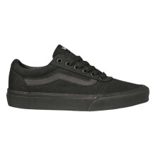(5 UK, Black/Monochrome) Vans Womens/Ladies Ward Canvas Trainers