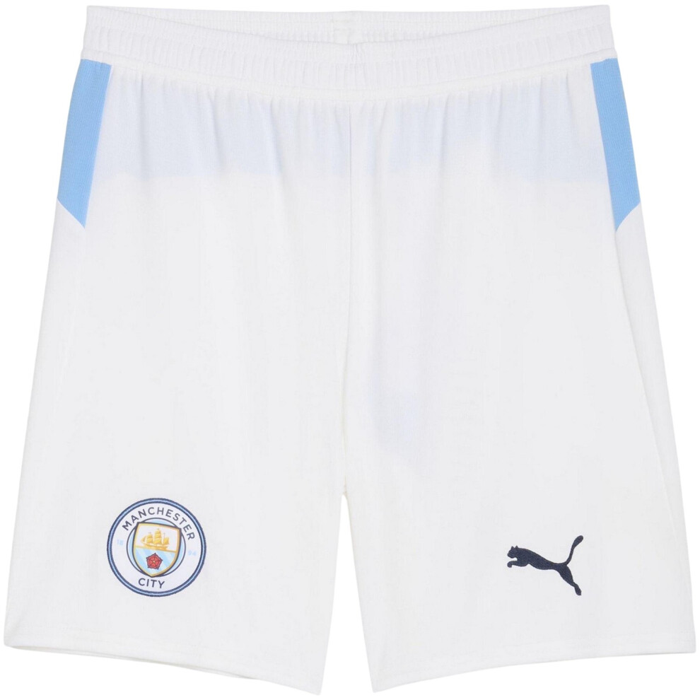 Puma (Xxl, White) Mens 2025/2026 Manchester City Fc Home Shorts