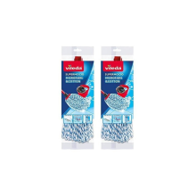 Vileda Mop Refill Pack of 2 Microfiber Cotton Mop Heads