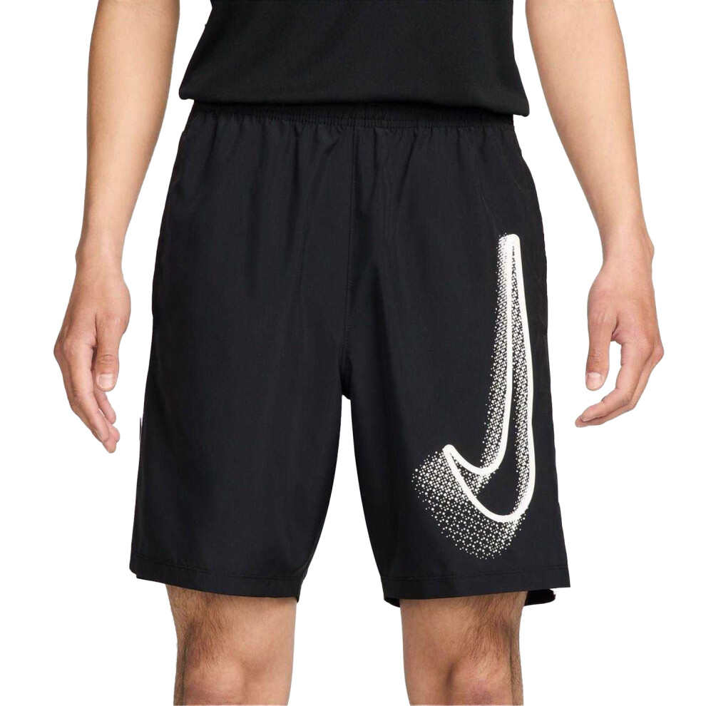 Nike (M, Black) Mens Academy Shorts