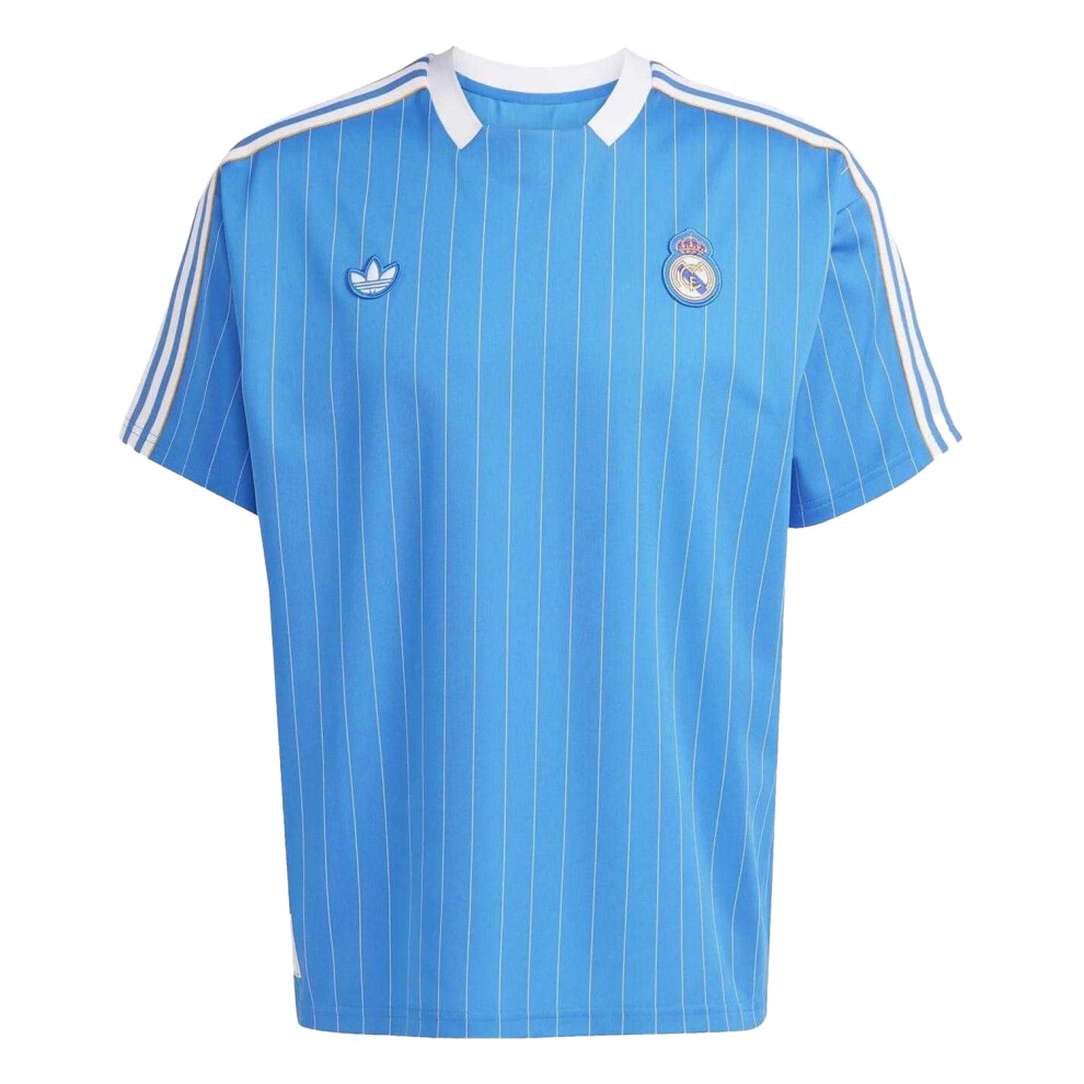 Adidas (L, Blue/White) Unisex Adult 2025/2026 Real Madrid Cf Football Shirt