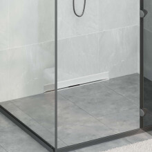 vidaXL Wall Mounted Shower Drain Silver 60 cm Stainless Steel 304