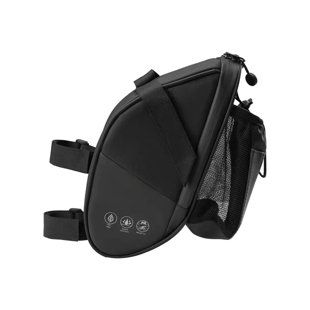 Tlily Bike Bag With Water Bottle Holder Bag Waterproof Reflective 2L Bicycle Saddle Bag Storage Mtb Bike Tail Bag