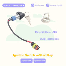 Interruttore di Accensione Motore con Chiave di Avviamento 1220-520002-AC JK118- per Carrello Elevatore Elettrico EPT20
