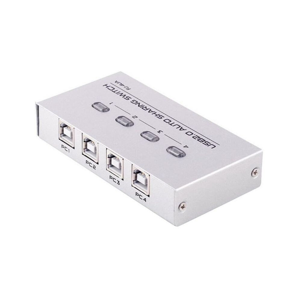Fjgear 4 Port Usb2.0 Sharing Manual Switcher Box Hub Share Usb Device For Printer 4Ua Four Port Switching 4711820428504