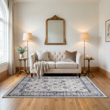 (160 x 230 cm 5 ft 3 in x 7 ft 7 in, SERENE- CASHMERE RUG) Large Rugs Living Room Bedroom Traditional Carpets