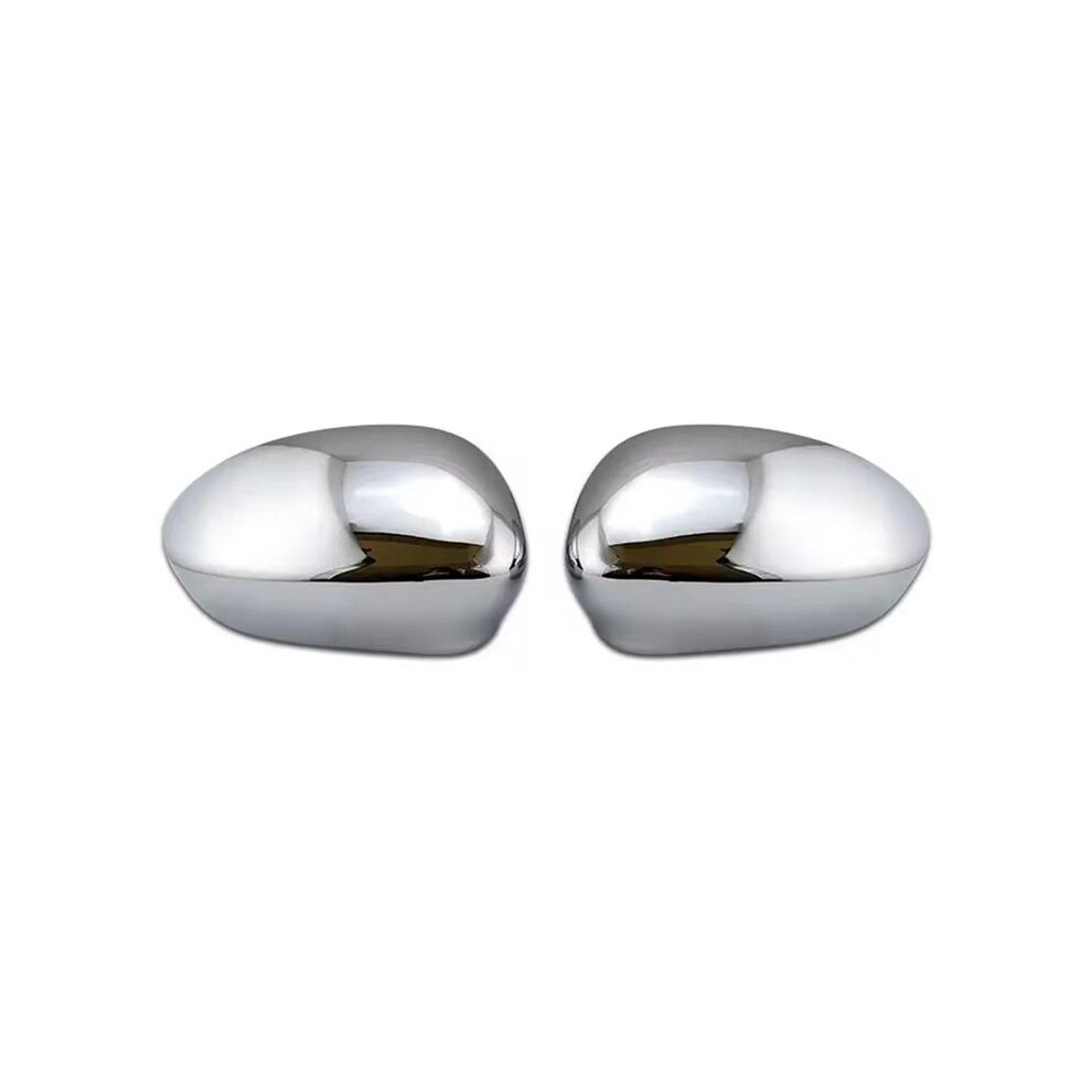 2Pcs Car Door Wing Rearview Mirror Cover Cap Replacement For 500 Punto 595 Abarth 2007 -2024 735452185 735452186 Silver 4712139585650