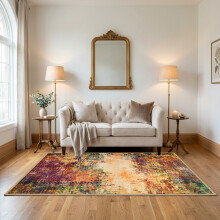 (160 x 230 cm 5 ft 3 in x 7 ft 7 in, VIBRANT- CASHMERE RUG) Large Rugs Living Room Bedroom Traditional Carpets