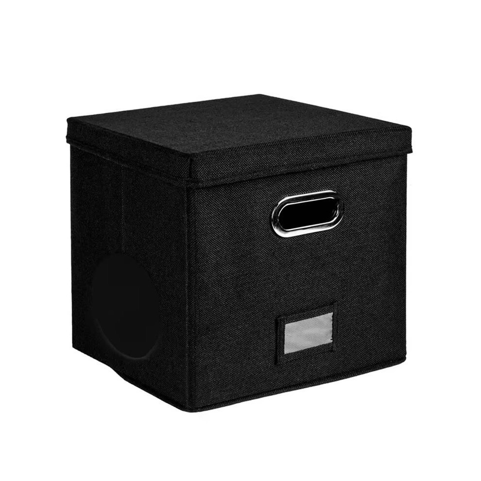 12-Inch Vinyl Record Storage Box With Lids Handles Practical Lp Record Organizer Boxes For More Than 50Pcs Records 6032000424030