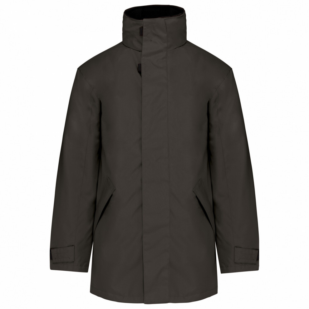 (Xs, Dark Grey/Black) Kariban Unisex Adult Quilted Parka 5063470718887