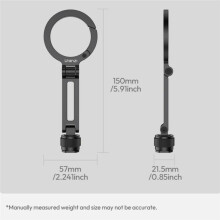 Ulanzi MA07 Maglock 1/4 Cold Shoe Phone Mount with Light Double-Side Magnetic Phone Mount Camera Tripod for 16 15 14 13