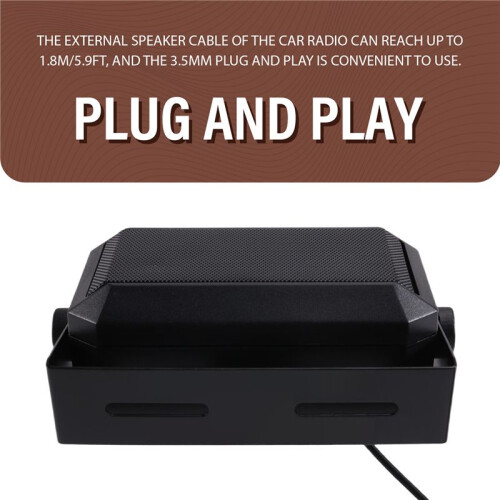 CB Radio Speaker 5W 3.5mm Plug Rectangular CB External Speaker Professional for Mobile Transceiver for CB Radio 2