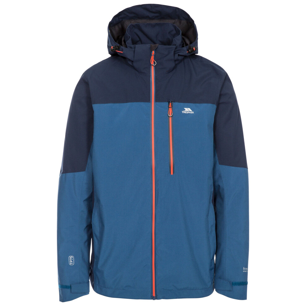 Trespass (Xl, Indigo) Mens Tappin Hooded Waterproof Jacket
