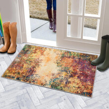 (60 x 110 cm (2 ft x 3 ft 7 in)- Large Door Mat, VIBRANT- CASHMERE RUG) Large Rugs Living Room Bedroom Traditional Carpets