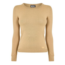 (12 UK, Neutral) Diesel Womens/Ladies Fine Knit Ribbed Sweatshirt
