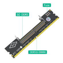 2pcs Laptop DDR5 RAM to SO DDR5 U-DIMM Desktop Adapter Card Memory Tester SO DDR5 to DDR5 U-DIMM Converter