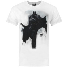 (2XL, White) Arkham City Mens Batman Tower T-Shirt