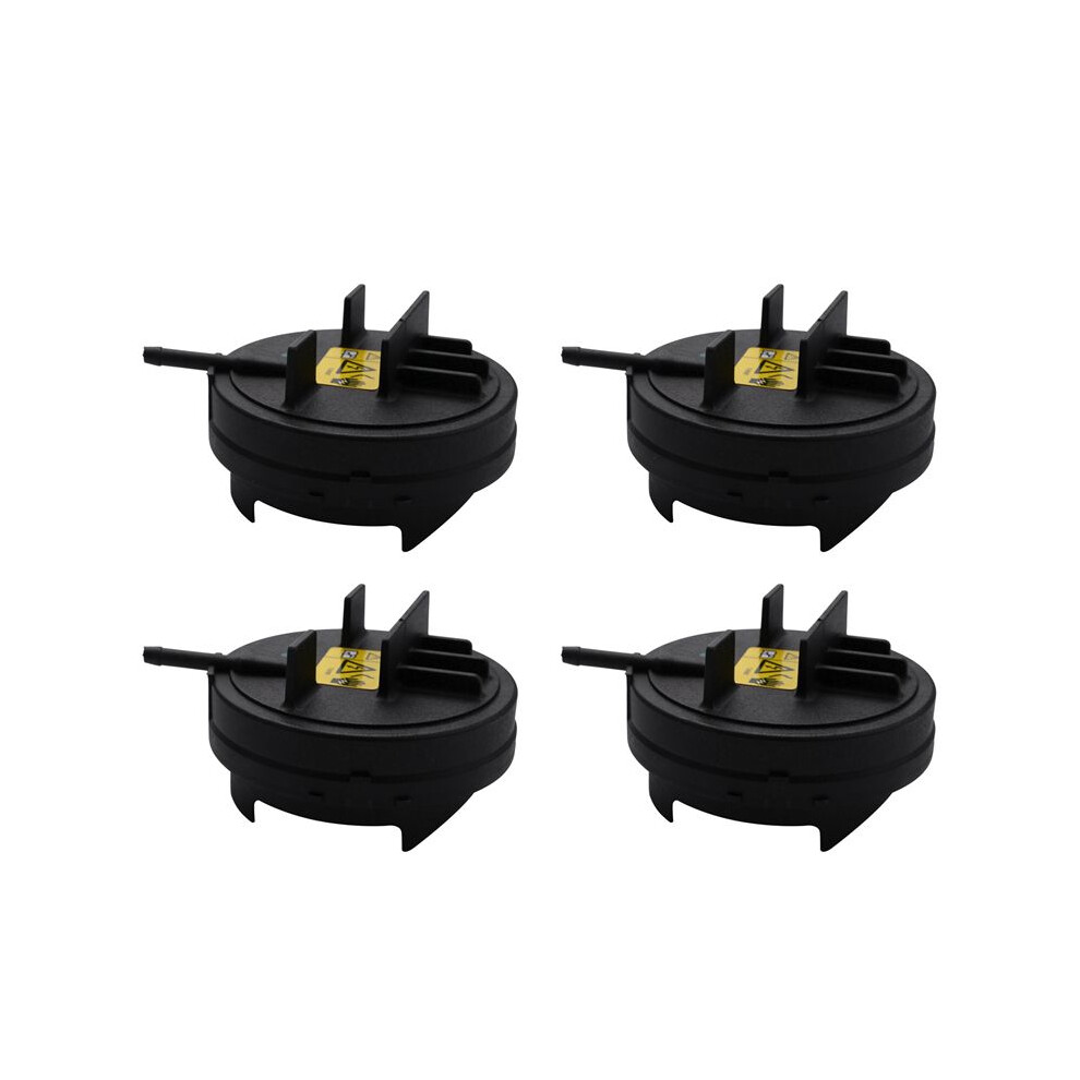 4X 11127552281 Engine Air Valve Caps Cover For E60 E65 E66 E70 E83 E88 E85 E90 E91 E92 F10 N52 128I 328I 528I X3 X5 Black 4762775743792