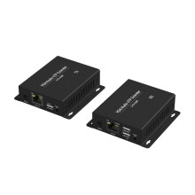 VGA KVM Audio Extender VGA to RJ45 Network Cable Extender with 3.5mm Audio Port , 1080P 150m Long Distance EU PLUG