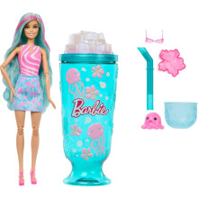 Barbie Pop Reveal Doll & Accessories, Sea Slushy Series Fashion Doll & Pet, 8 Surprises Includes Sensory Slime, and Color Change Hair