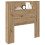 VidaXL vidaXL Storage Headboard with LED Artisan Oak Engineered Wood 4