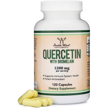 Double Wood Quercetin with Bromelain - 120 Capsules (1,200mg Servings) Gluten Free