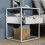 (Matt, Modern/Contemporary) Metal bedside table side table Flokas M 3