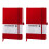 Hard Shell A5 Notebook with Elastic Band PU Leather Diary, Suitable for Office, School and Daily Note-Taking Red 1