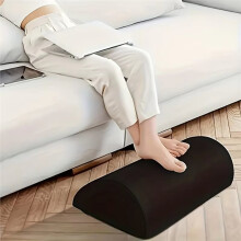 1pc Ergonomic Office Desk Foot Rest - Under Desk Footrest with Washable Cover- Foam Foot Stool Rocker, Office Footrests