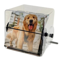 Hand-Cranked Premium Photo Album Valentine'S Day/Birthday Gift Mechanical Flip Page Transparent Souvenir