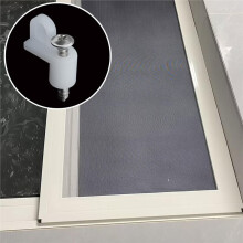 30 Stück 3/8 Zoll Versetzte Fenstergitterclips mit Schrauben, Nylon-Befestigungsclips für Fenster und Sturmtüren