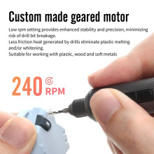 DSPIAE AT-ED02 Electric Hand Drill Dual Mode Screwdriver for Gunpla Model DIY Plastic Wood Soft Metal Drilling Hobby Tools