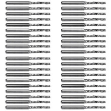 40 PCS 2mm X 15mm Carbide Single Flute End Mill Router Bit for Engraving Machine