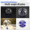 4 Blades Rotating Glass Windmill Solar Powered Crookes Radiometer Light Mill/Educational Teaching Study Tool A 6