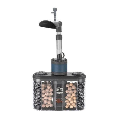 USB Aquarium Filter with Organic Mediums and Fluid Bed for Quiet Water Circulation and Aeration Systems