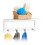 Bamboo Wall Storage Set (3-Piece) - Hook Wall Shelf, Foldable Toy Bench & Hanging Wicker Basket 3