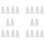 Laboratory Graduated Plastic Conical Erlenmeyer Flask, Measurable, Smooth Thick Wall, 20 Bottles of 250Ml 1