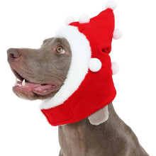 Christmas Hat for Dogs Santa Mikołaj Adjustable Soft Cute Red M — christmas hat for dog, santa hat for dog, santa hat, red dog hat