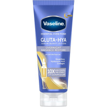 Vaseline Gluta-Hya Serum Burst Lotion Overnight Radiance Restore with GlutaGlow Technology & Collagen, 10x More Powerful than Vitamin C - 200ml