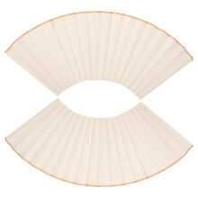 2 Stuks Rijstpapier Vouwende Fan Wit