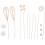 48St Rattan Diffuser Sticks Voor Huisaroma Beige Geurstof 1