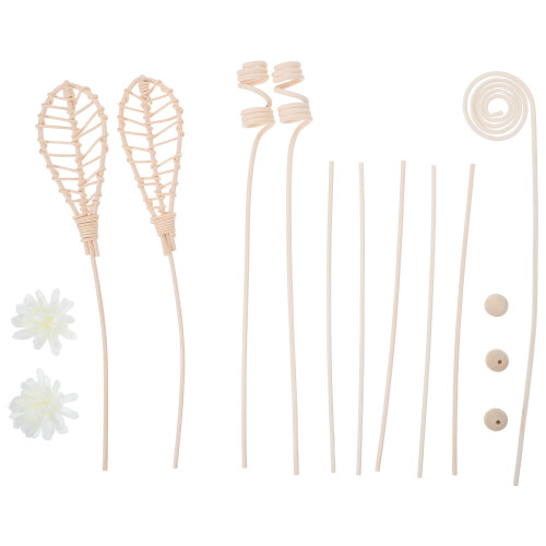 48St Rattan Diffuser Sticks Voor Huisaroma Beige Geurstof