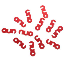 12 Aluminiumlegering Windtouw Voor Tent Koordverstellers Rood