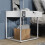 (Matt, Modern/Contemporary) Metal bedside table side table Flokas S 15