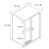 (Chipboard, White) Office cabinet File cabinet Ulas 2-fold 19