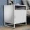 (Matt, Modern/Contemporary) Metal bedside table side table Flokas L 10