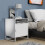 (Matt, Modern/Contemporary) Metal bedside table side table Flokas L 9