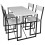 (Home Assembly Required, Dining Tables) 5 pcs. Dining group Table group Set Insasi L White 2