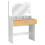 (Not Specified, Wood) Dressing Table Hairdressing Table Mirror Kosmal White / Honey Oak 10